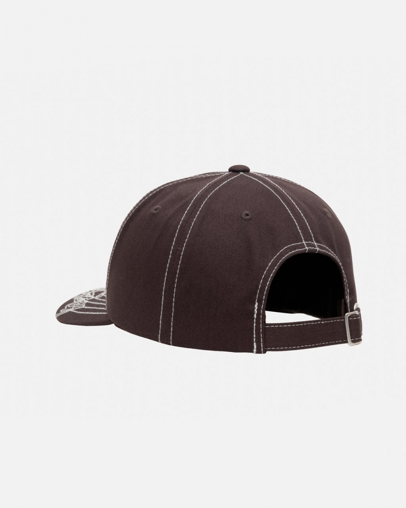 Stussy Low Pro Basic Stitch Strapback - Unisex Marrom | DPTKV50004