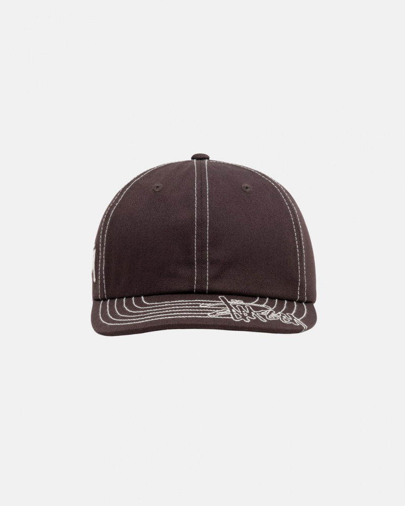 Stussy Low Pro Basic Stitch Strapback - Unisex Marrom | DPTKV50004