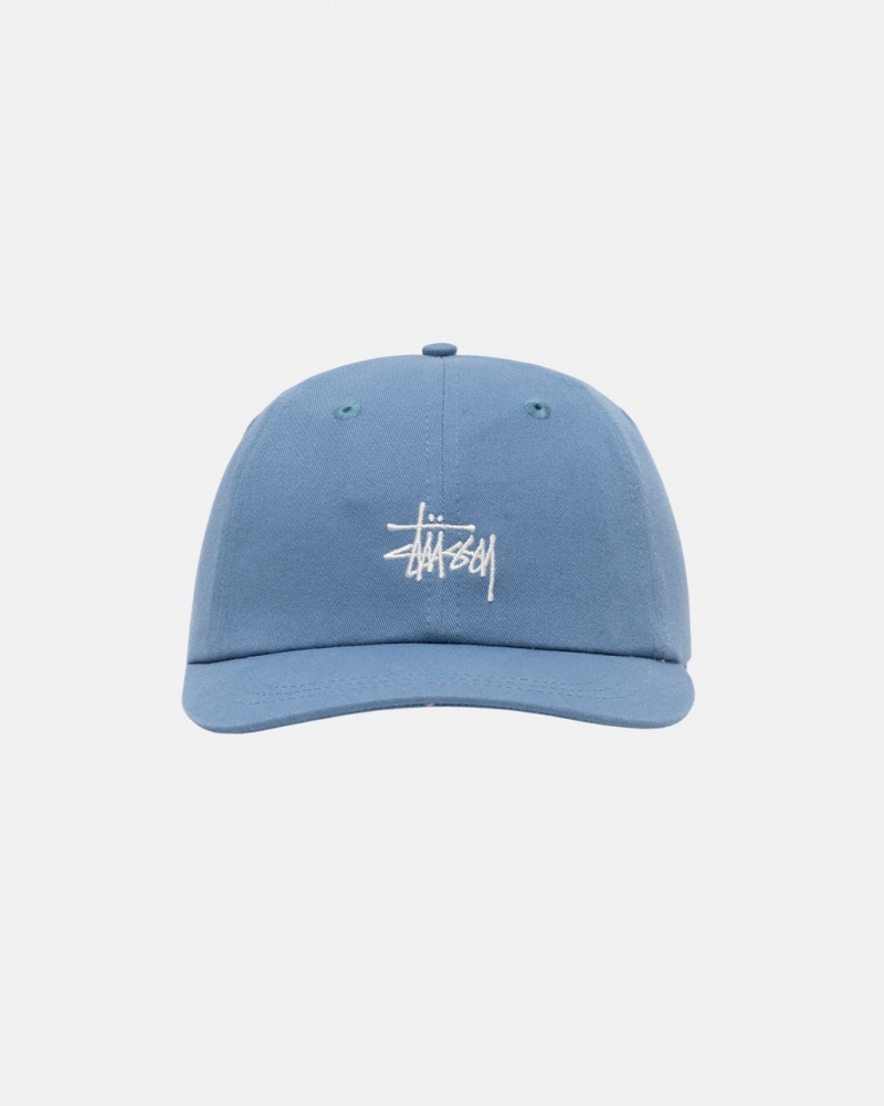 Stussy Low Pro Basic Stock Strapback - Unisex Azuis | DPTVO63228