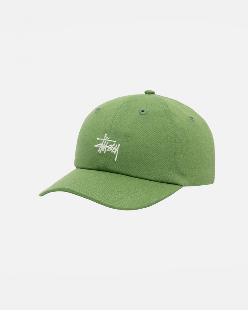 Stussy Low Pro Basic Stock Strapback - Unisex Verdes | QPTUV67828