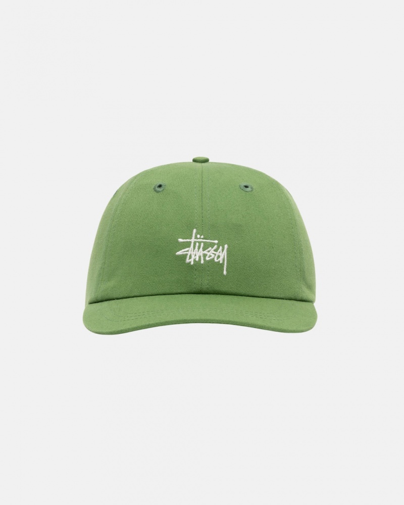 Stussy Low Pro Basic Stock Strapback - Unisex Verdes | QPTUV67828