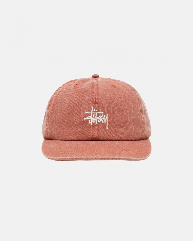 Stussy Low Pro Basic Washed Strapback - Unisex Marrom | FPTHY52942