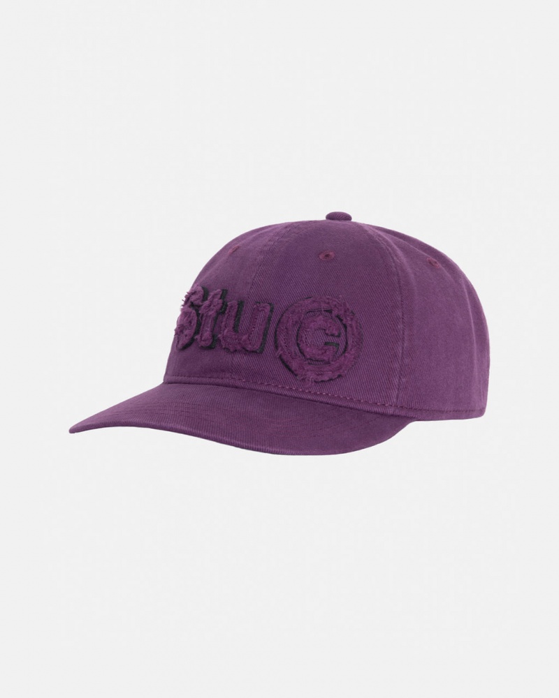 Stussy Low Pro Copyright Applique Strapback - Unisex Roxo | DPTKV50403