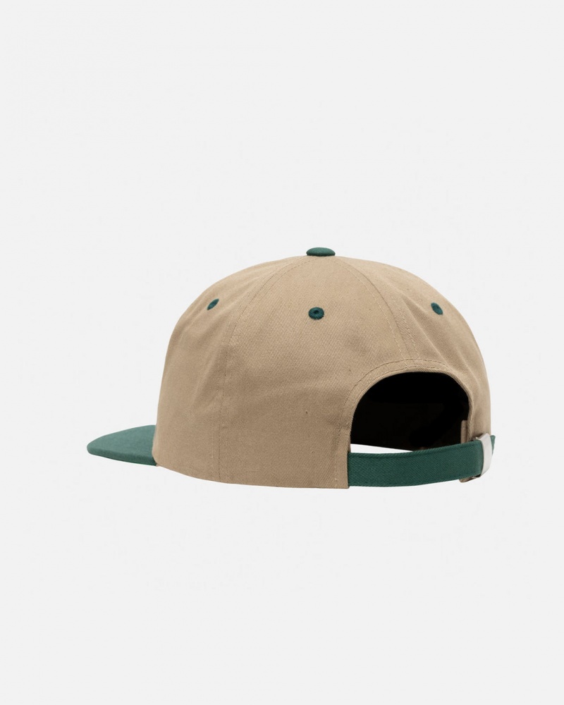 Stussy Medio-Depth Basic Star Strapback - Unisex Caqui | XPTGW11902