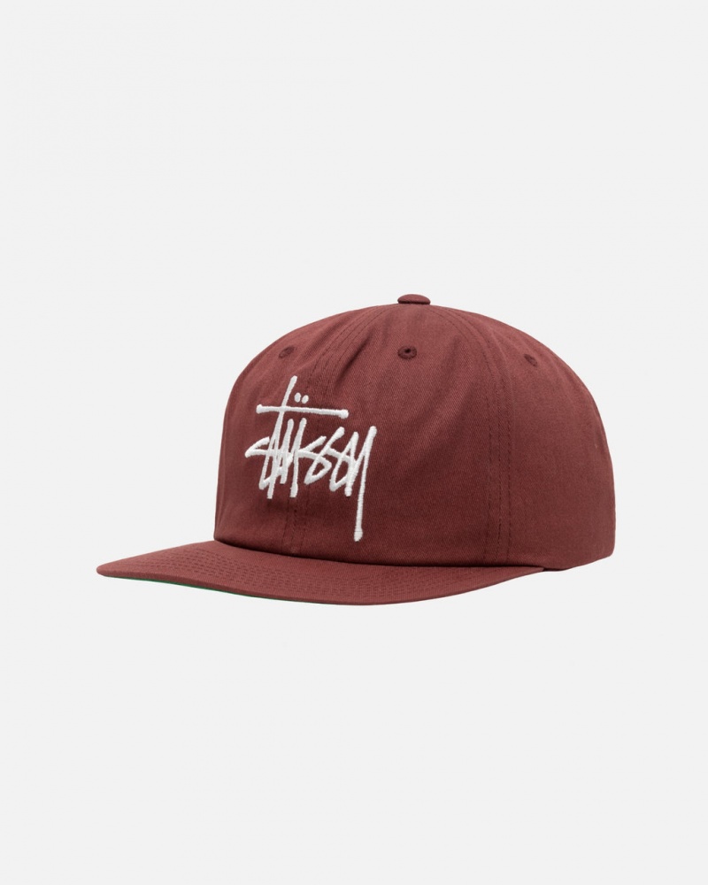 Stussy Medio-Depth Basic Strapback - Unisex Vermelhas Marrom | XPTGW91222