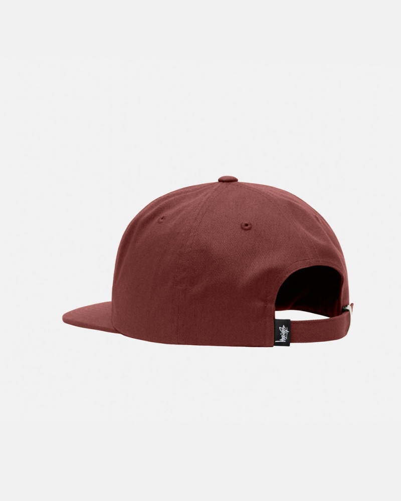 Stussy Medio-Depth Basic Strapback - Unisex Vermelhas Marrom | XPTGW91222