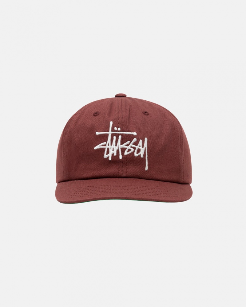 Stussy Medio-Depth Basic Strapback - Unisex Vermelhas Marrom | XPTGW91222