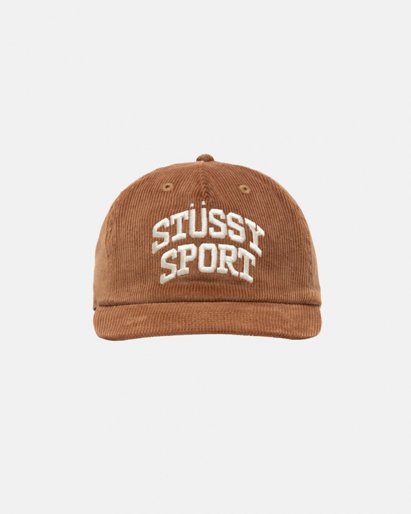 Stussy Medio-Depth Esportivos Arch Strapback - Unisex Marrom | QPTWA17038