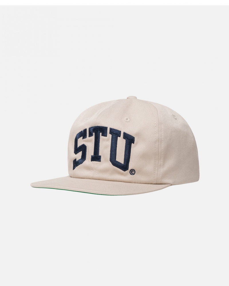 Stussy Medio-Depth Stu Arch Strapback - Unisex Caqui | DPTKV80557