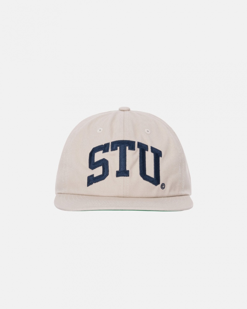 Stussy Medio-Depth Stu Arch Strapback - Unisex Caqui | DPTKV80557