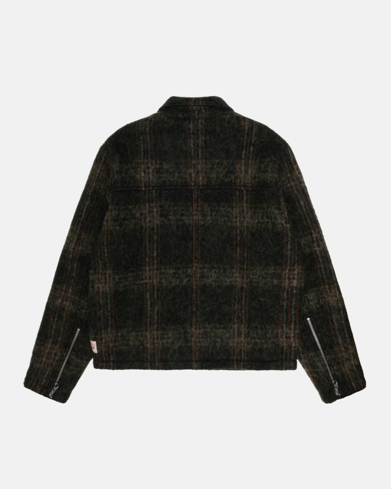 Stussy Mohair Club Jacket - Unisex Jackets Verde Oliva | PTQCS19090