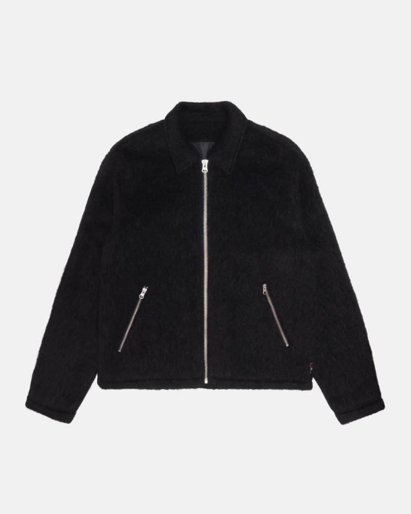 Stussy Mohair Club Jacket - Unisex Jackets Pretas | MPTHR86385