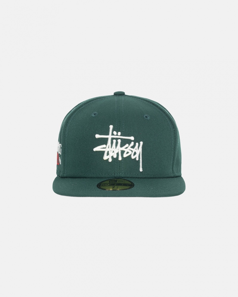 Stussy New Era 59Fifty Authentic - Unisex Verdes | PTQCS15094