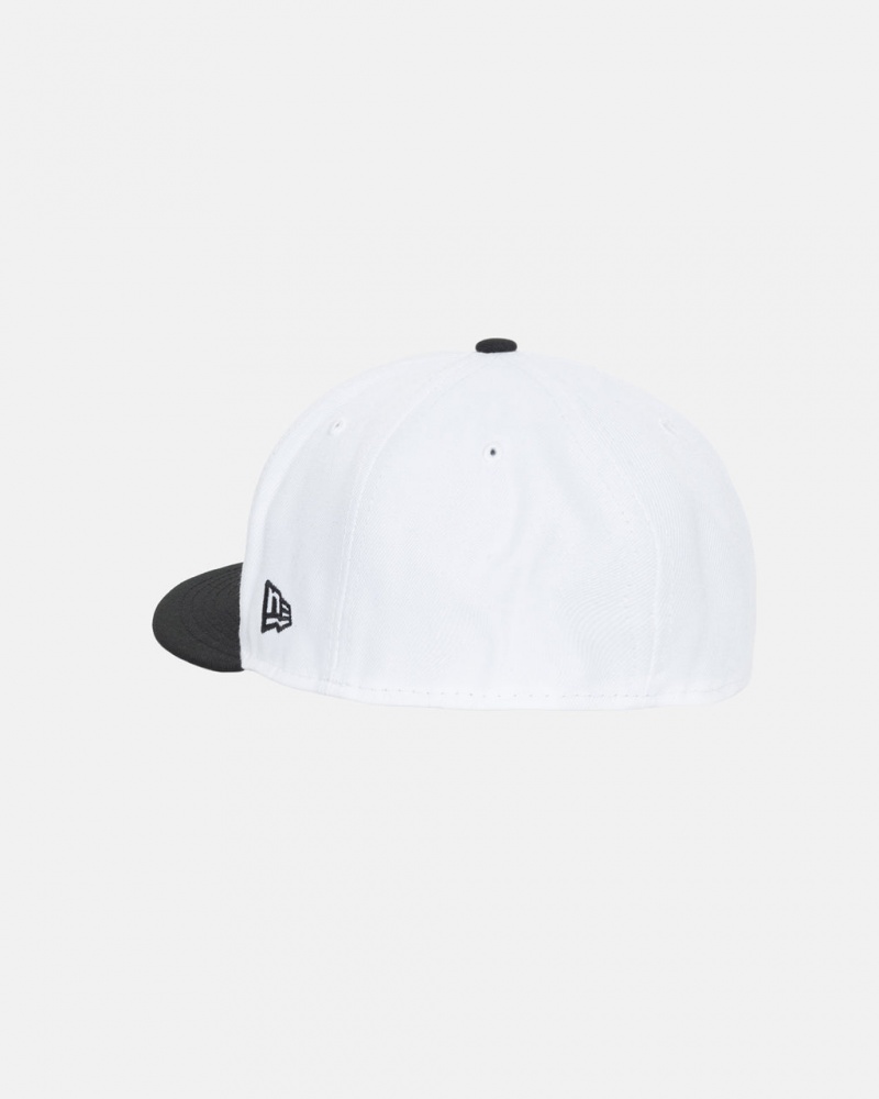 Stussy New Era 59Fifty Curly S - Unisex Branco Pretas | BPTSD60237