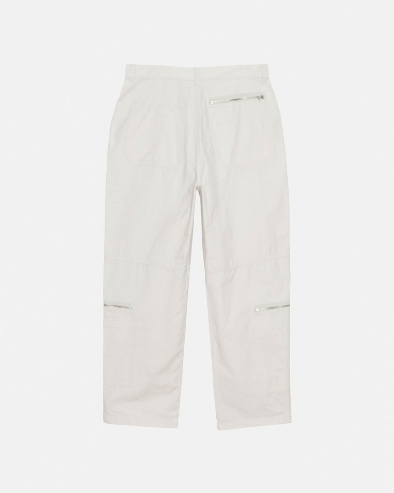 Stussy Nyco Flight Pant - Unisex Jeans Pants Creme | PTJKU60653