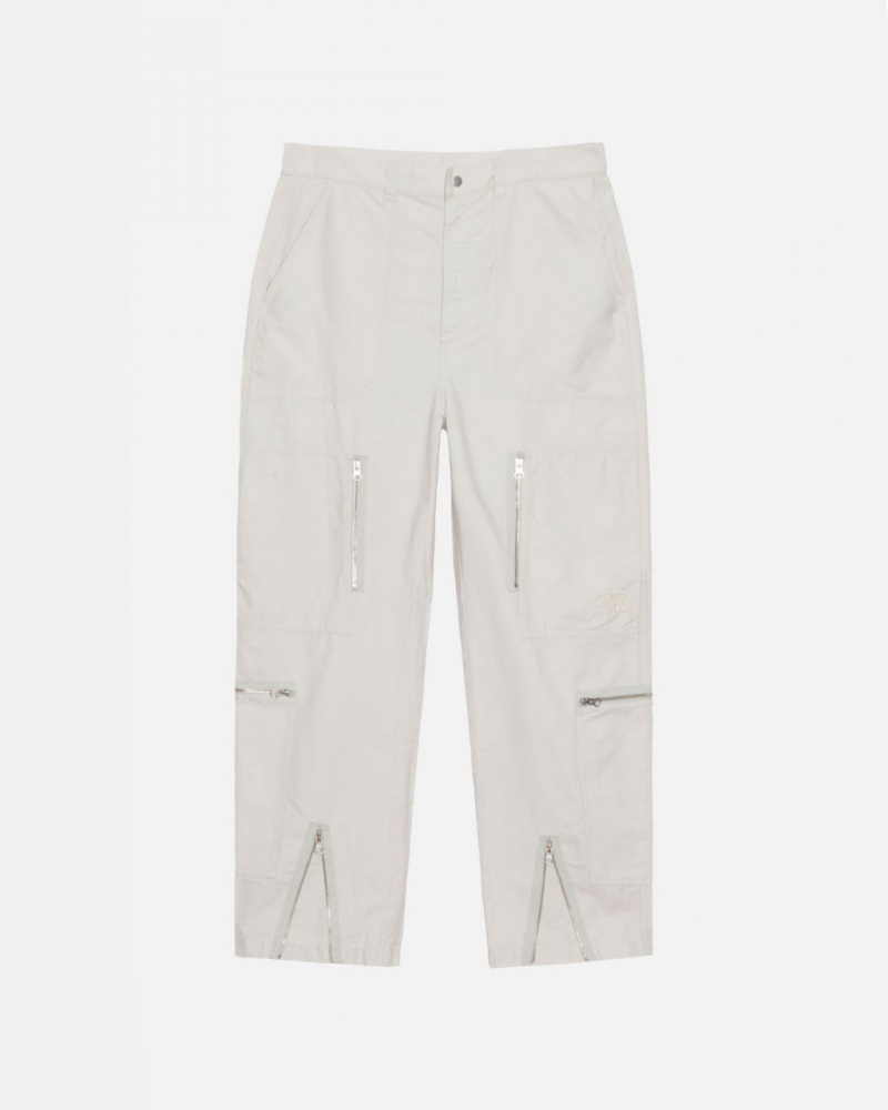 Stussy Nyco Flight Pant - Unisex Jeans Pants Creme | PTJKU60653