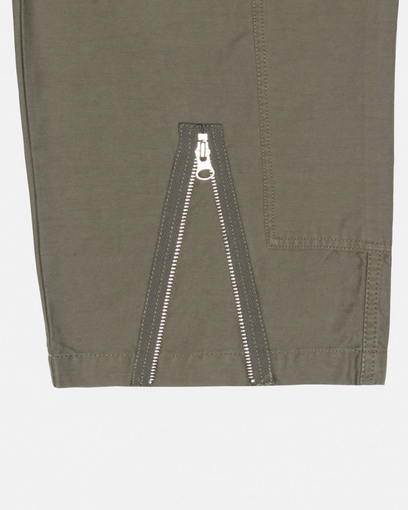 Stussy Nyco Flight Pant - Unisex Jeans Pants Verde Oliva | BPTSO90506