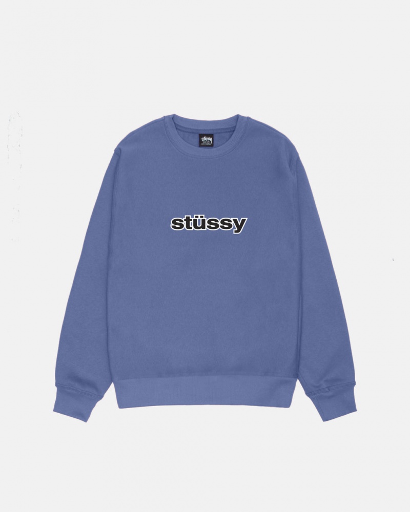 Stussy SS-Link Crew - Unisex Hoodies Azuis | PTEAH84185