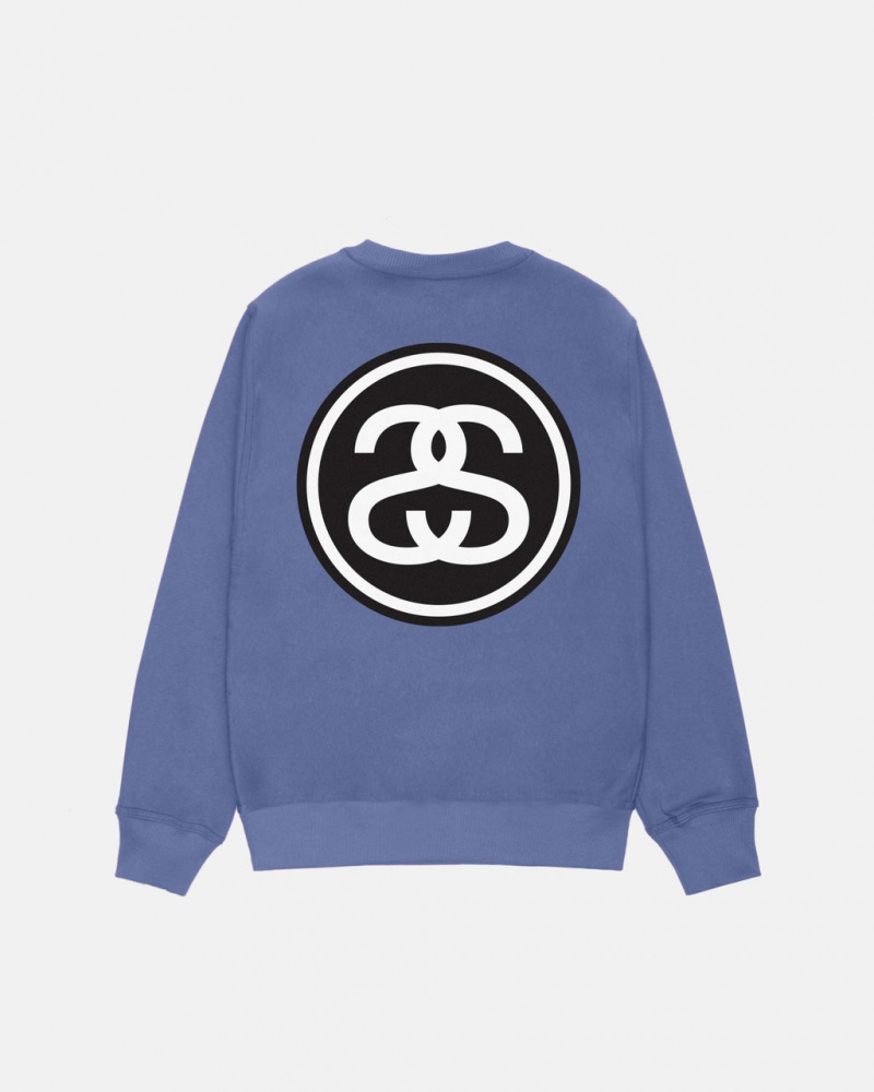 Stussy SS-Link Crew - Unisex Hoodies Azuis | PTEAH84185