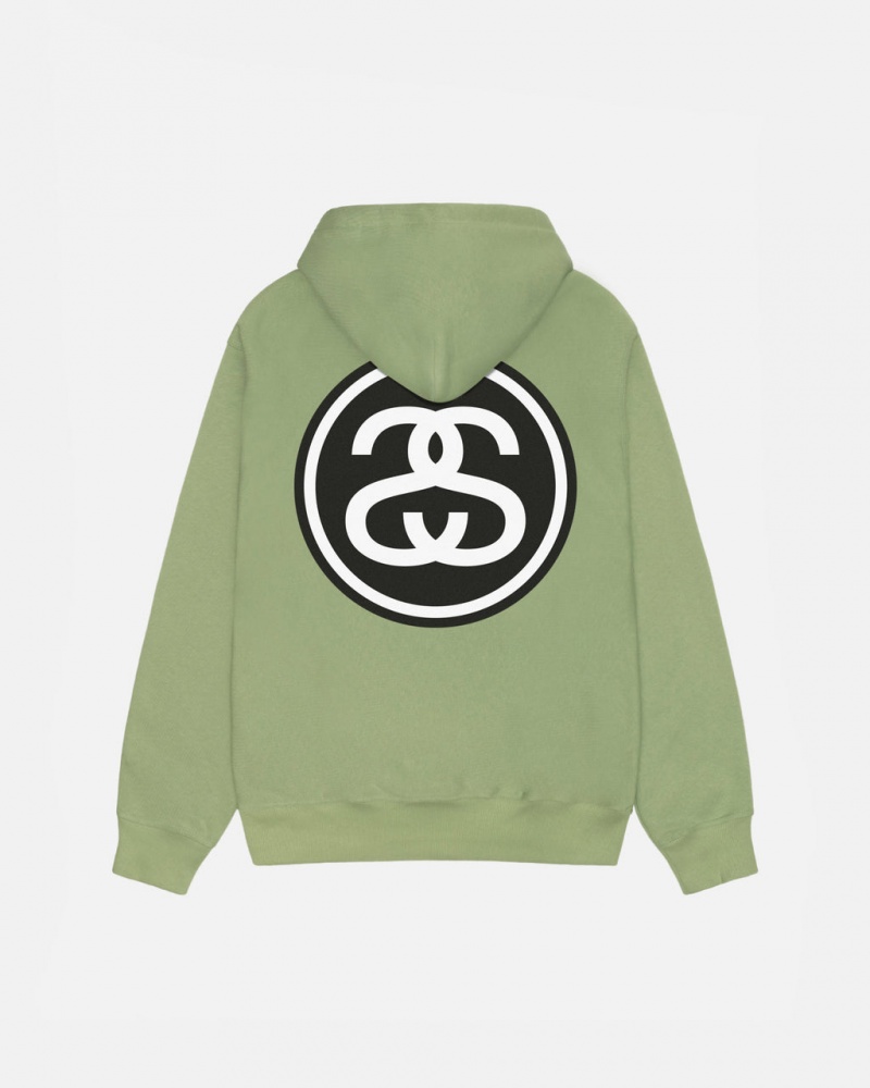 Stussy SS-Link Hoodie - Unisex Hoodies Verdes | YPTVQ99025