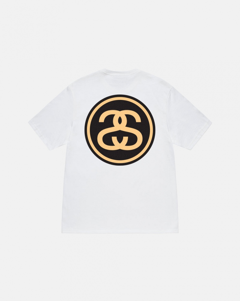 Stussy SS-Link Tee - Unisex Shortsleeve Branco | PPTQX94970