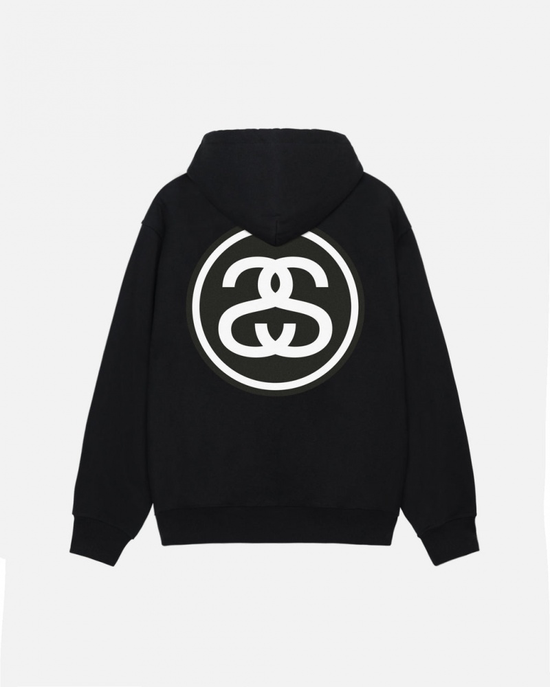 Stussy SS-Link Zip Hoodie - Unisex Hoodies Pretas | SPTVO73672