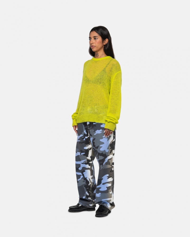 Stussy S Loose Knit Moletom - Unisex Sweaters Luz Verdes | PTEGJ70336