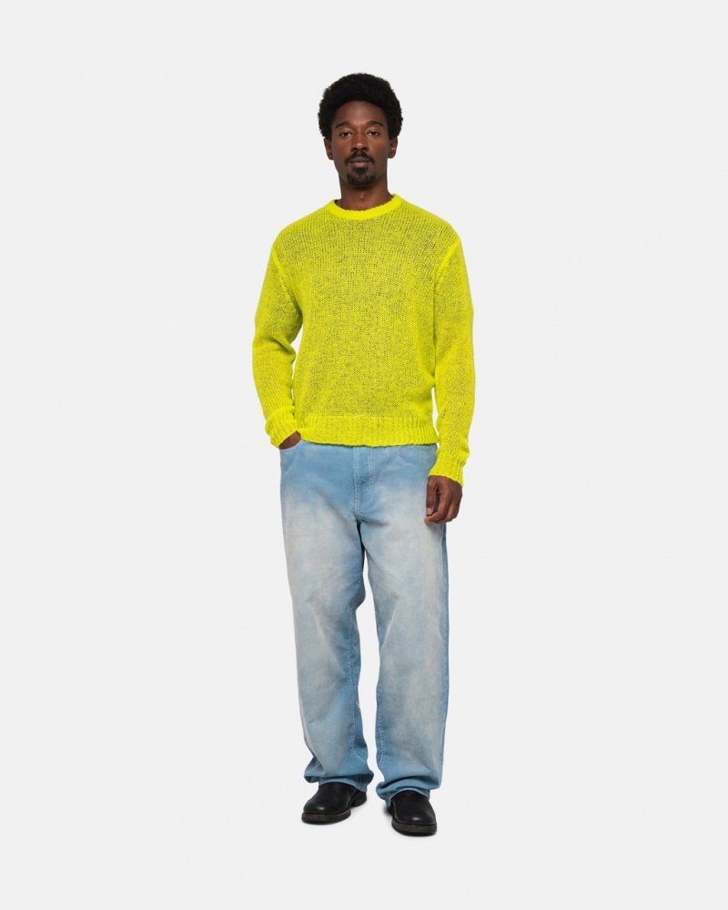 Stussy S Loose Knit Moletom - Unisex Sweaters Luz Verdes | PTEGJ70336