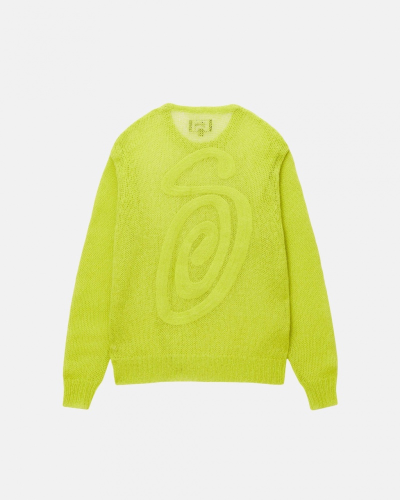 Stussy S Loose Knit Moletom - Unisex Sweaters Luz Verdes | PTEGJ70336