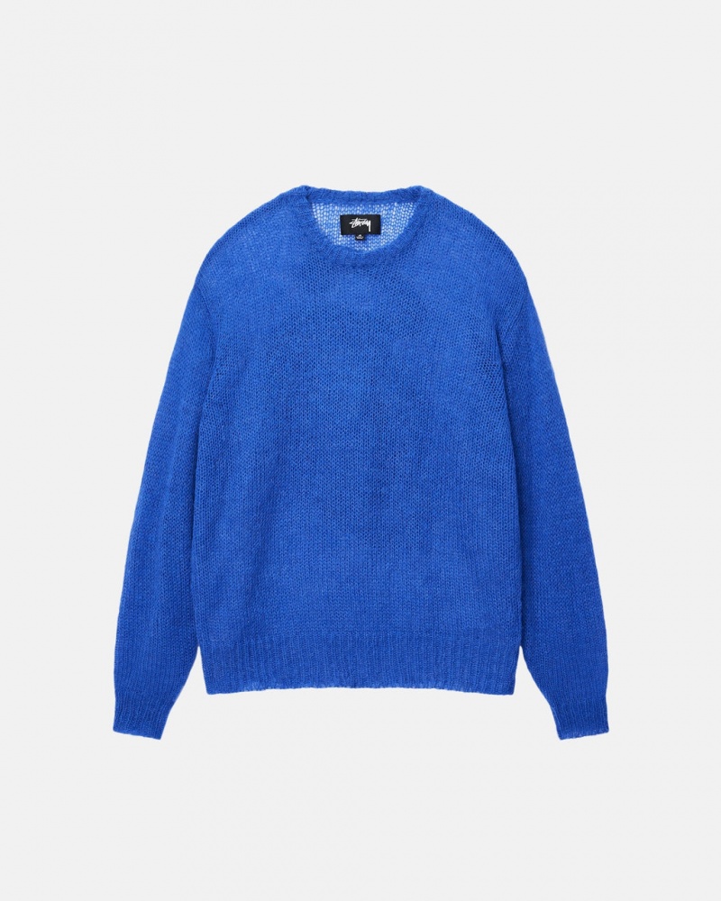 Stussy S Loose Knit Moletom - Unisex Sweaters Azuis | PTIIZ86341