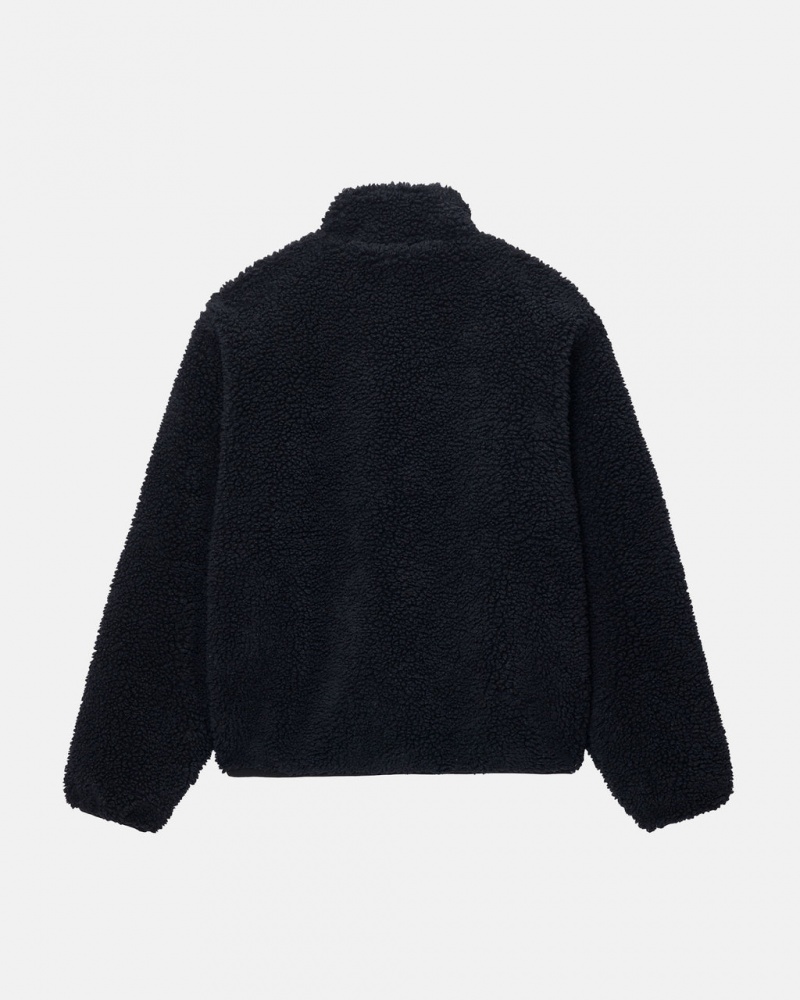 Stussy Sherpa Reversible Jacket - Unisex Jackets Pretas | DPTVO87590