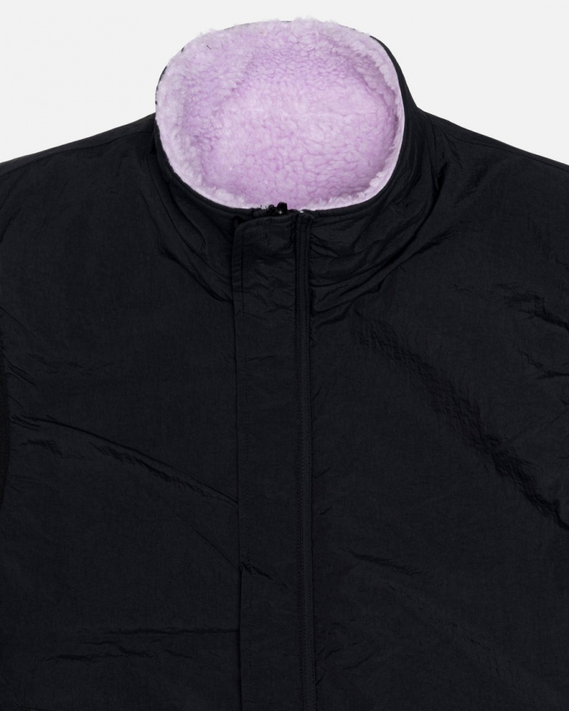 Stussy Sherpa Reversible Vest - Unisex Jackets Lavanda | APTWC68564