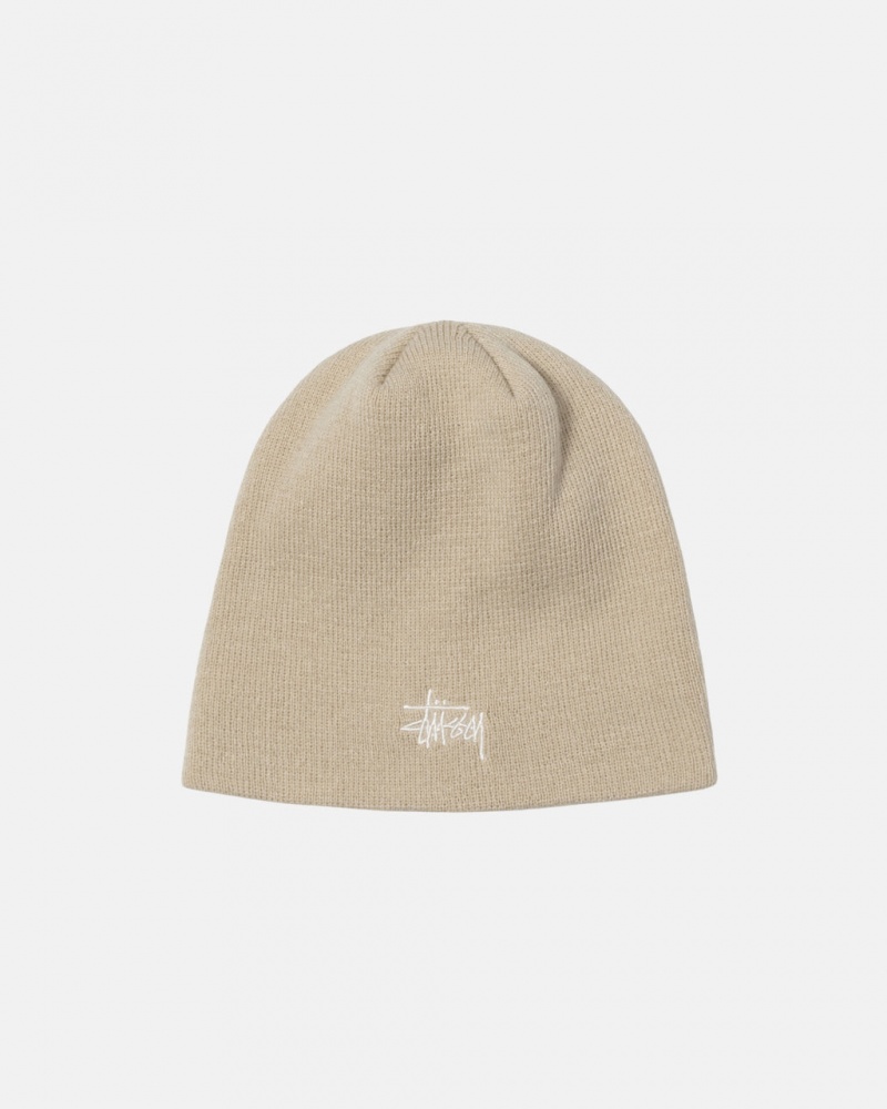 Stussy Skullcap Basic - Unisex Creme | PTJKU83538