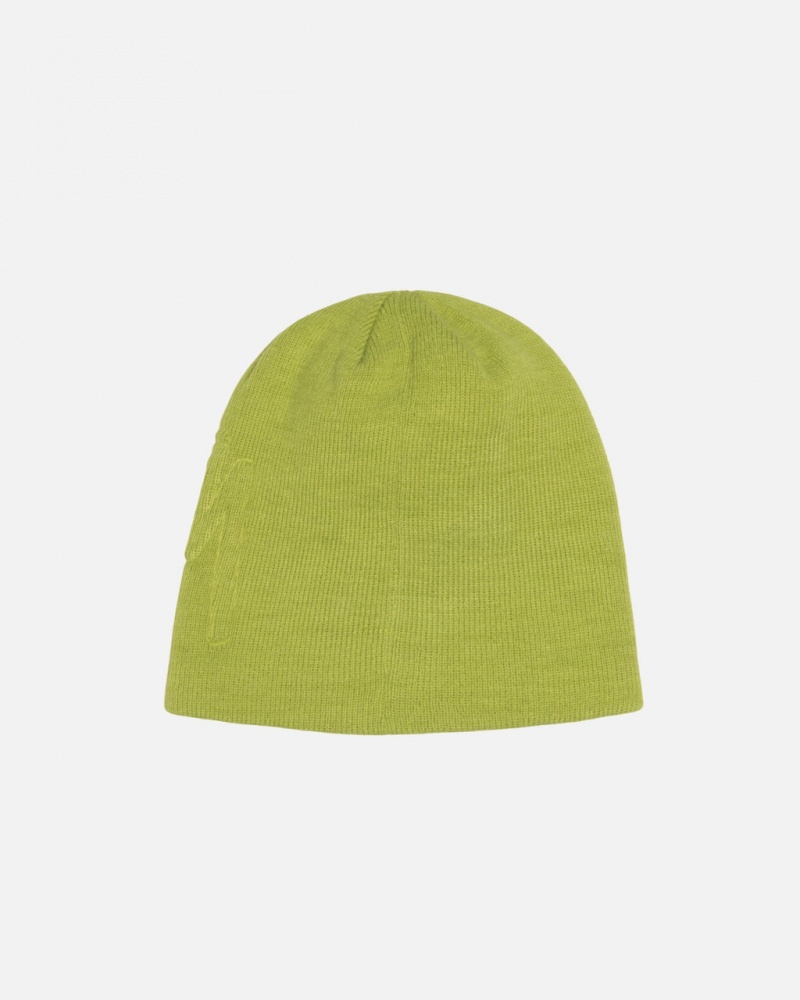 Stussy Skullcap Embossed Smooth Stock - Unisex Luz Verdes | MPTHR95904