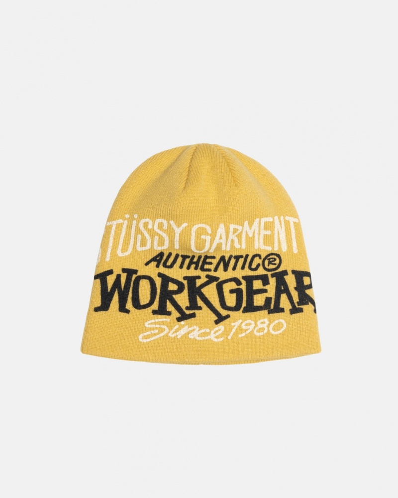 Stussy Skullcap Workgear Print - Unisex Mostarda | TPTWZ23845