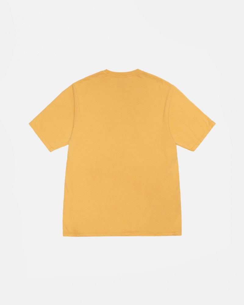 Stussy Small Stock Tee Pigment Dyed - Unisex Shortsleeve Laranja | PTJKU23363