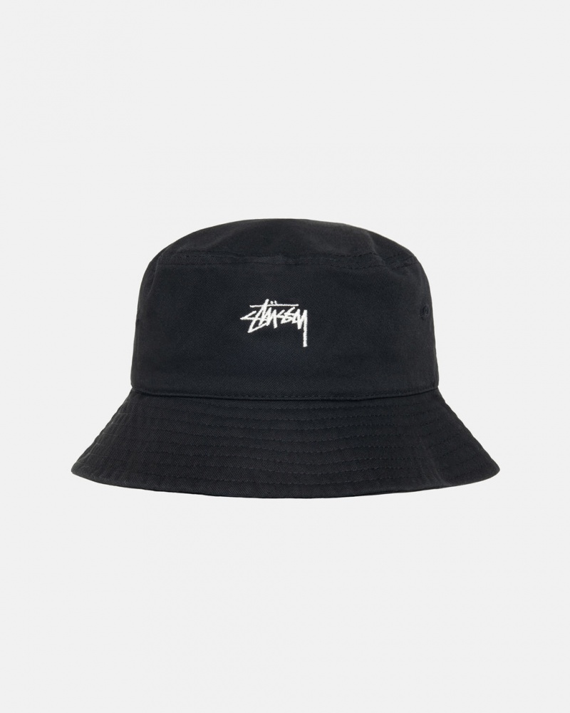 Stussy Stock Bucket Hat - Mens Pretas | FPTUI60277