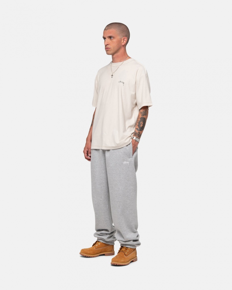 Stussy Stock Logo Sweatpant - Unisex Pants Cinzentas | GPTUC41487