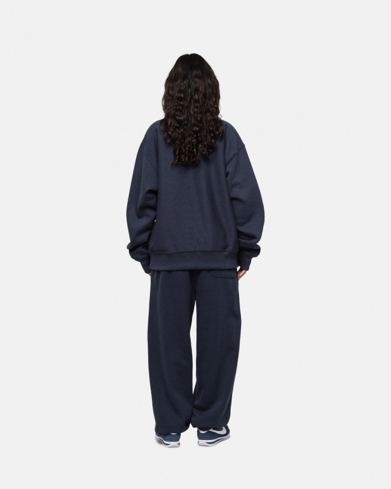 Stussy Stock Logo Sweatpant - Unisex Pants Azul Marinho | PTQCS89114