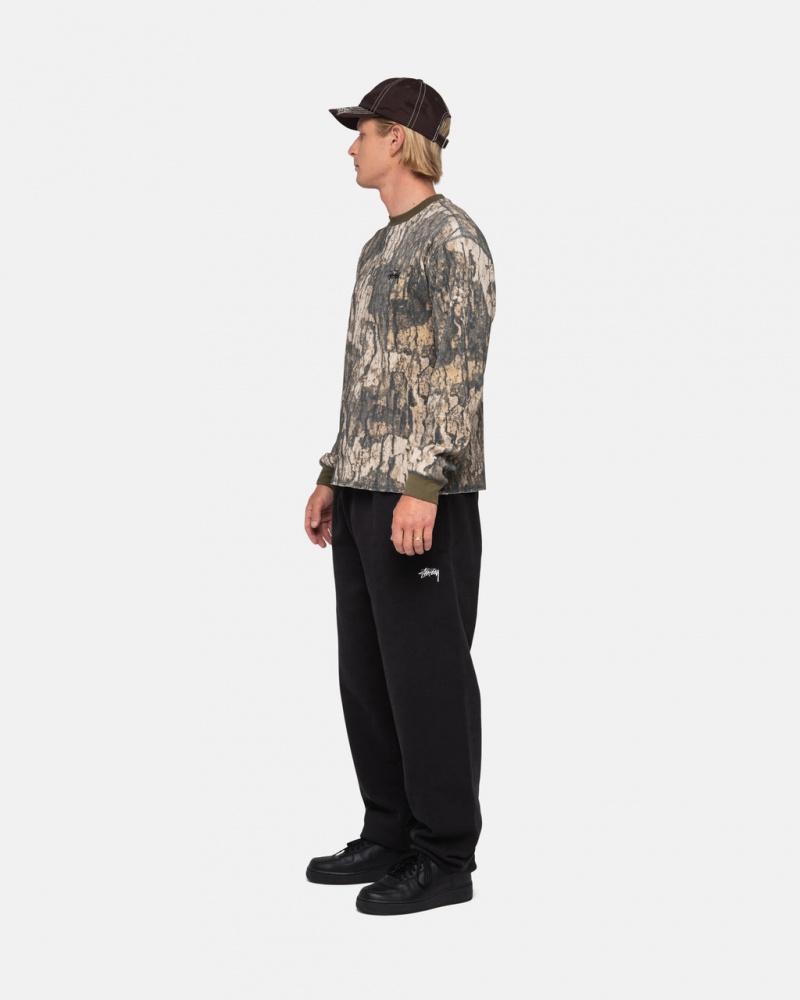 Stussy Stock Logo Sweatpant - Unisex Pants Pretas | UPTTG44664