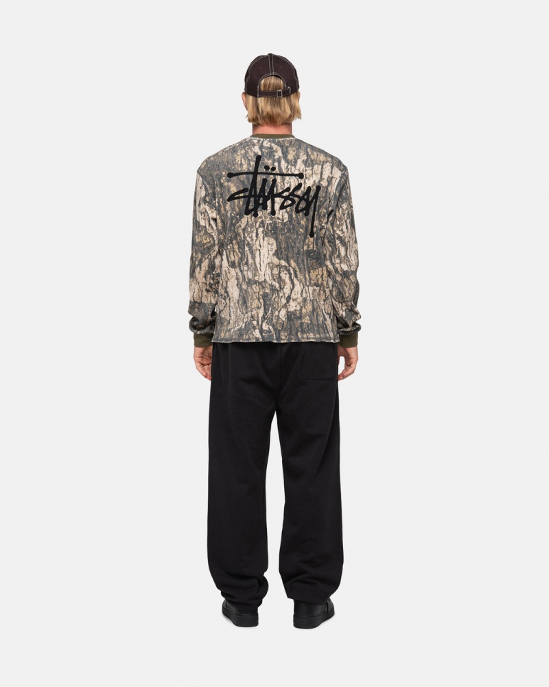 Stussy Stock Logo Sweatpant - Unisex Pants Pretas | UPTTG44664