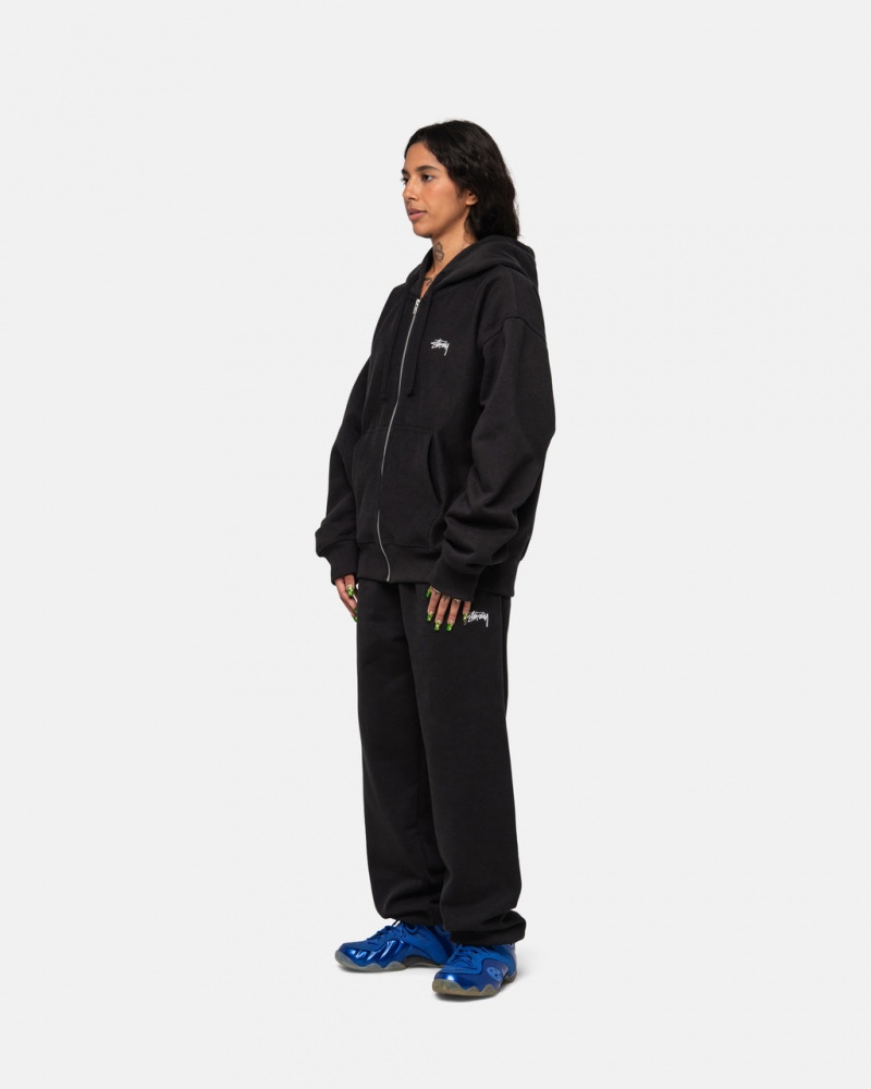 Stussy Stock Logo Sweatpant - Unisex Pants Pretas | UPTTG44664