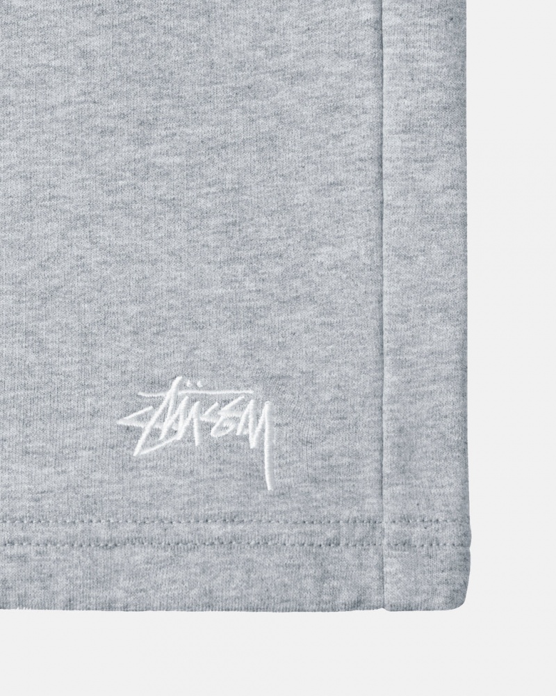 Stussy Stock Logo Sweatshort - Unisex Shorts Trunks Cinzentas | PTQCS27874