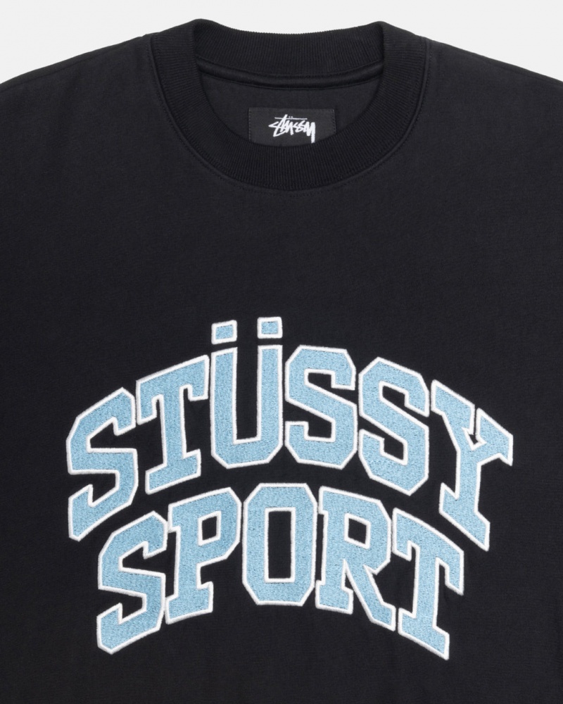 Stussy Stüssy Esportivos Relaxed Oversized Crew - Unisex Hoodies Pretas | XPTGW58240