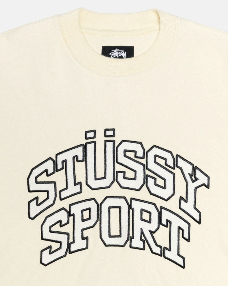 Stussy Stüssy Esportivos Relaxed Oversized Crew - Unisex Hoodies Branco | BPTSD83779