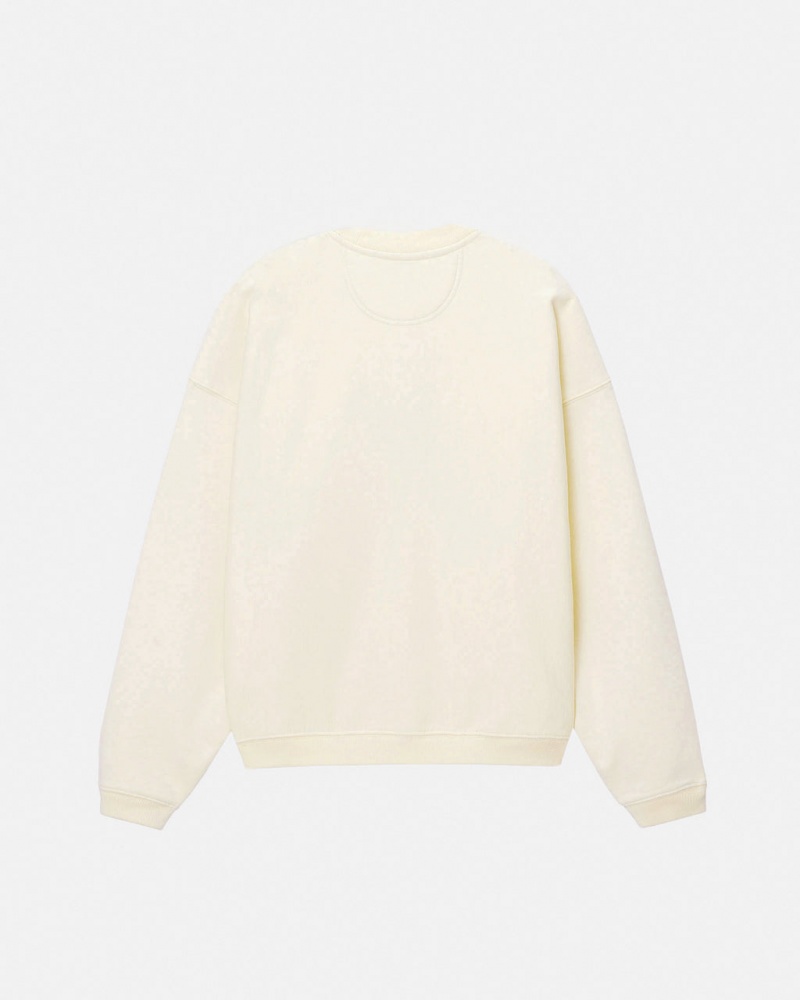 Stussy Stüssy Esportivos Relaxed Oversized Crew - Unisex Hoodies Sweatshirts Branco | PTQCS36463