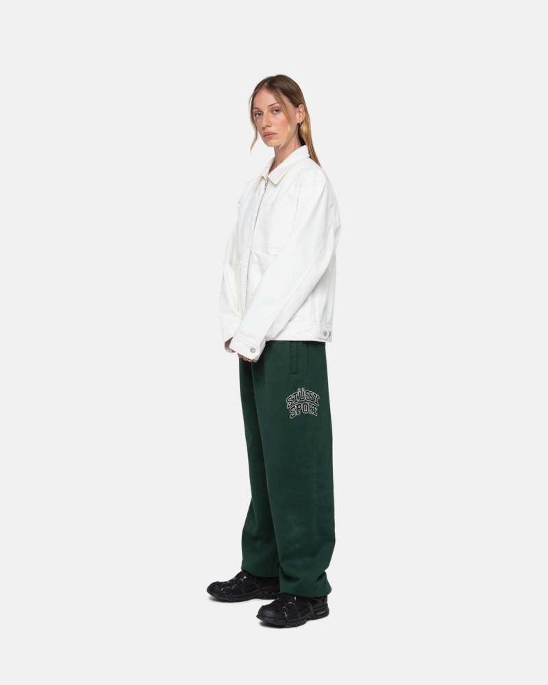 Stussy Stüssy Esportivos Sweatpant - Unisex Jeans Pants Verdes Escuro | SPTNY95498