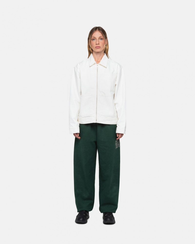 Stussy Stüssy Esportivos Sweatpant - Unisex Jeans Pants Verdes Escuro | SPTNY95498