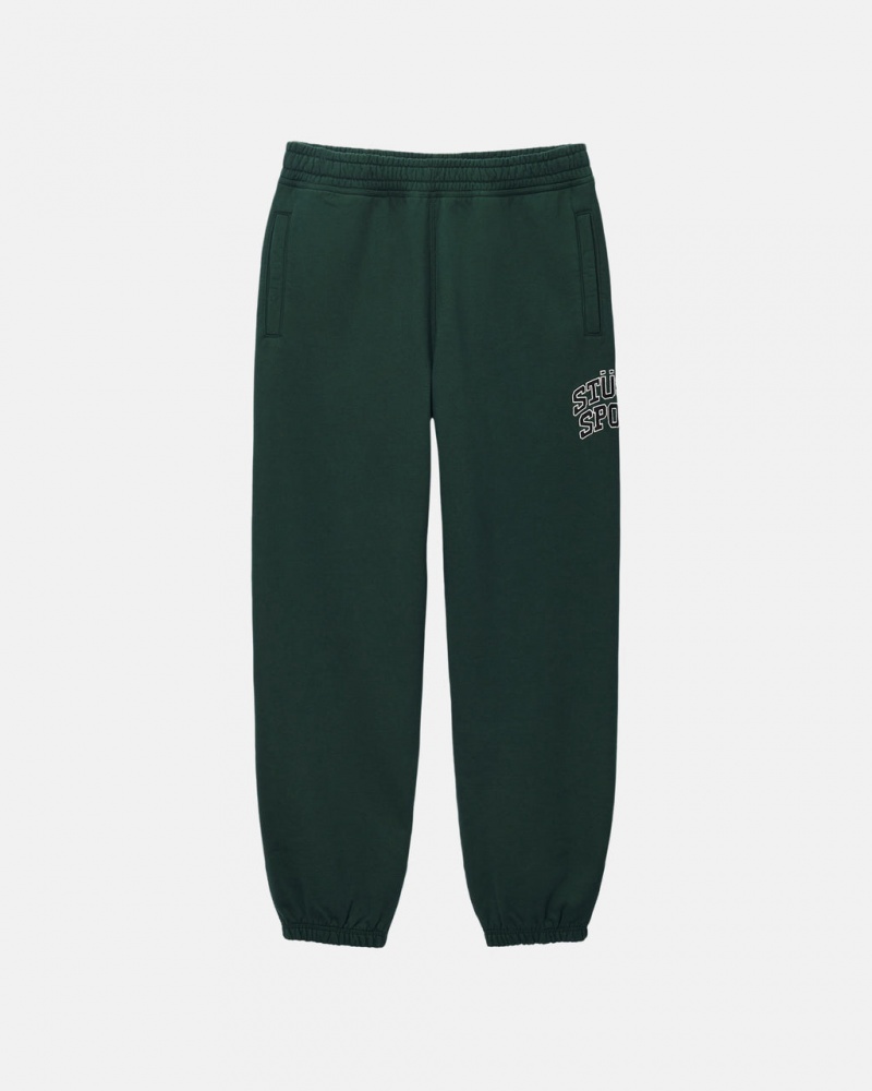 Stussy Stüssy Esportivos Sweatpant - Unisex Jeans Pants Verdes Escuro | SPTNY95498