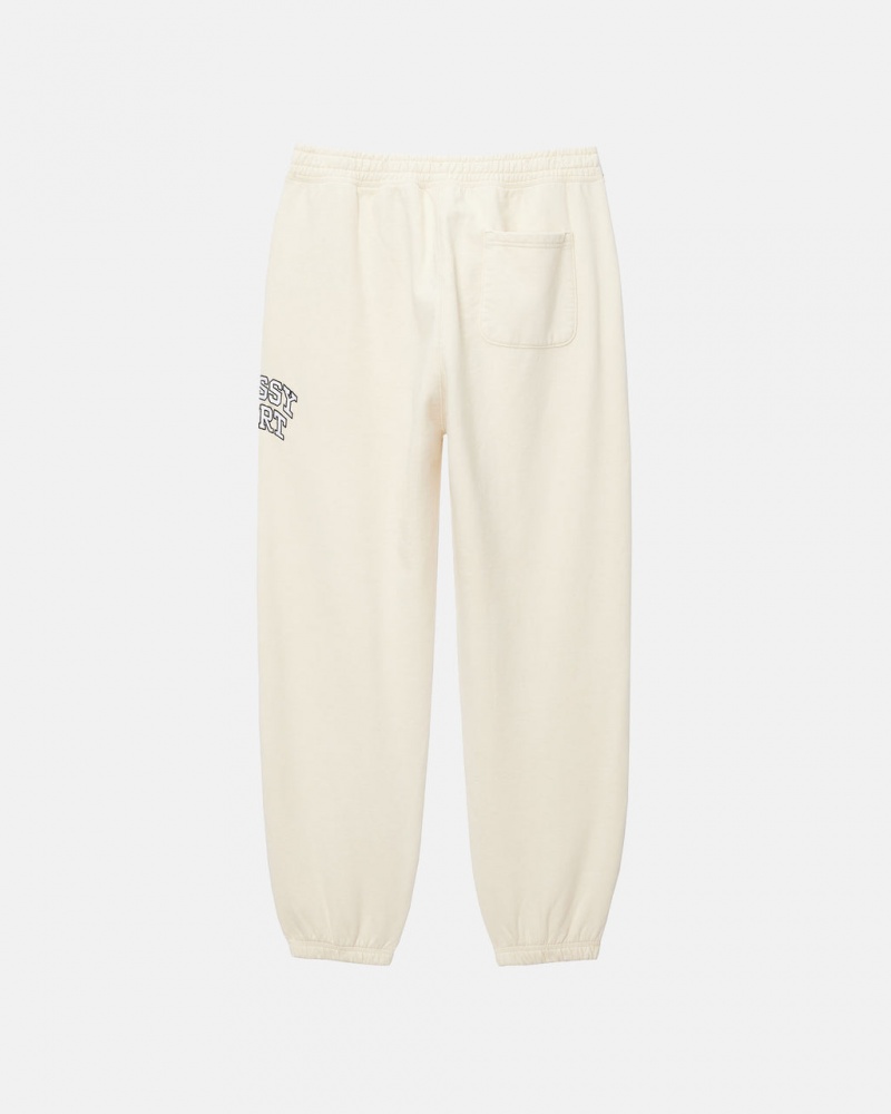 Stussy Stüssy Esportivos Sweatpant - Unisex Jeans Pants Branco | APTWC57880